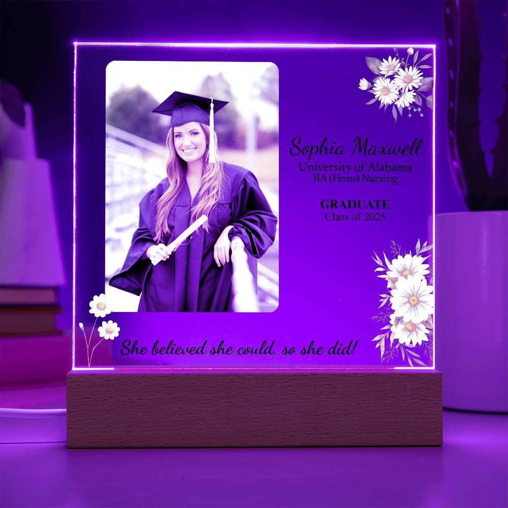 She Believed She Could So She Did Graduation Acrylic Plaque