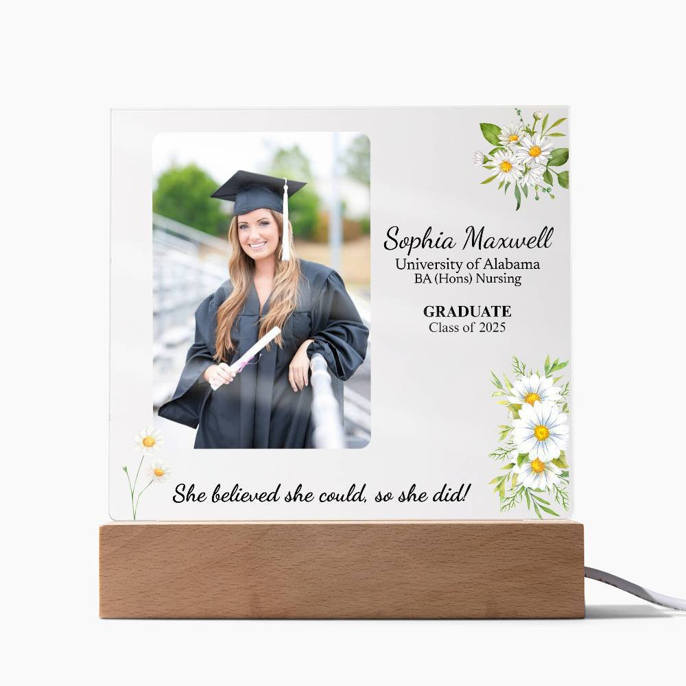 She Believed She Could So She Did Graduation Acrylic Plaque