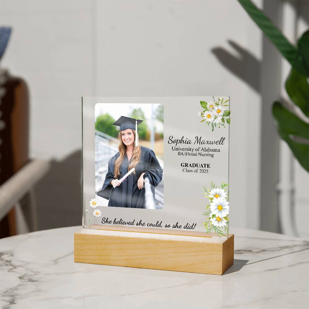 She Believed She Could So She Did Graduation Acrylic Plaque