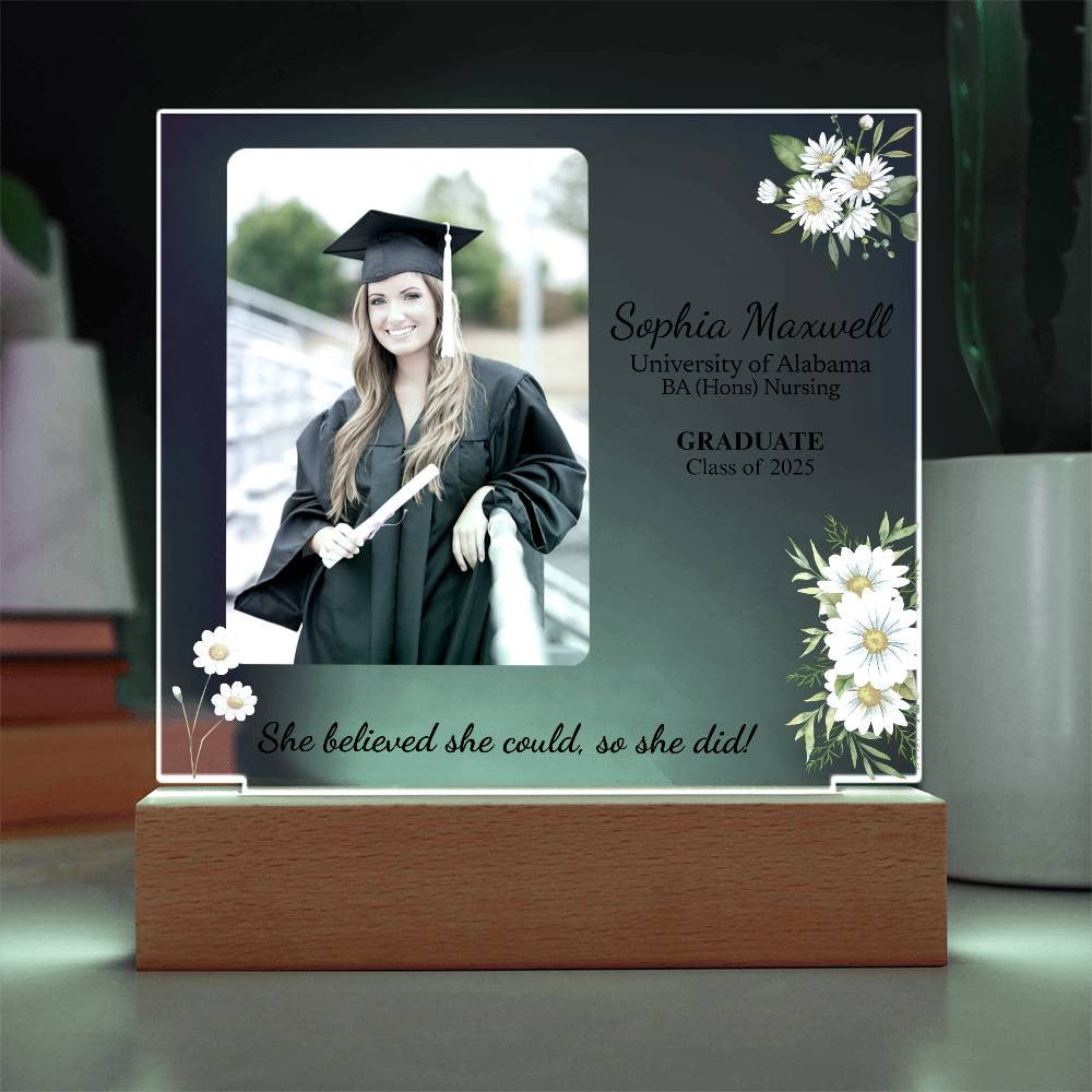 She Believed She Could So She Did Graduation Acrylic Plaque