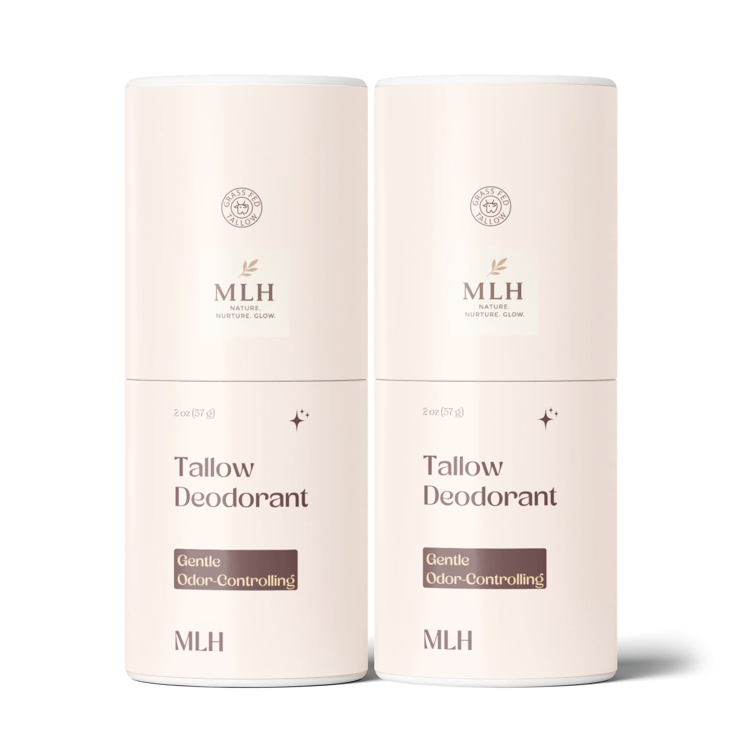 2 Pack Natural Tallow Deodorant Stick