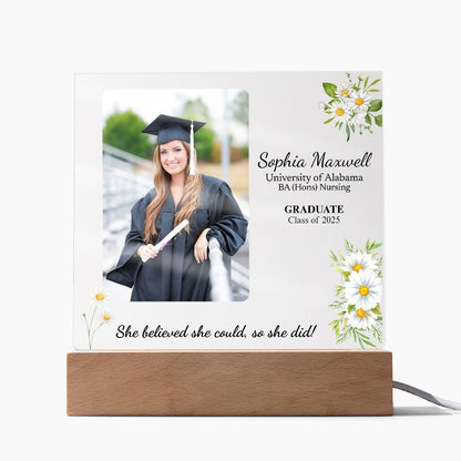 She Believed She Could So She Did Graduation Acrylic Plaque