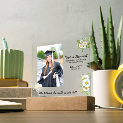 She Believed She Could So She Did Graduation Acrylic Plaque