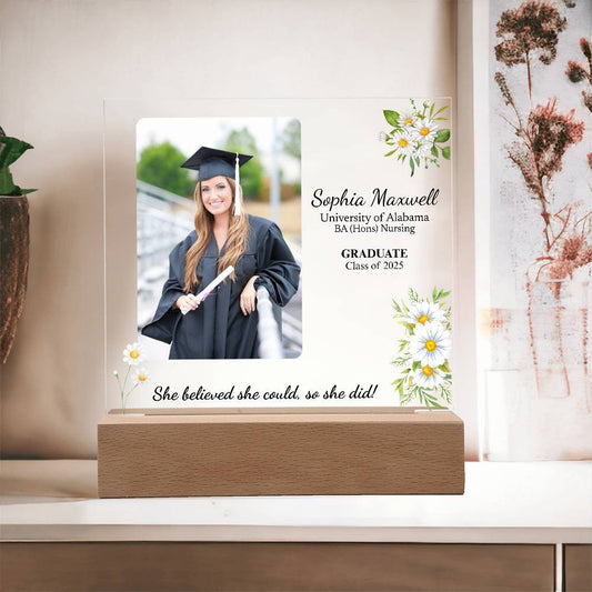 She Believed She Could So She Did Graduation Acrylic Plaque