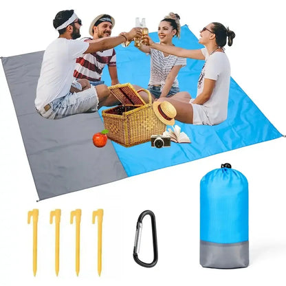 CoastComfort Sand-Free Beach Blanket | Lightwieght Foldable Picnic & Travel Mat