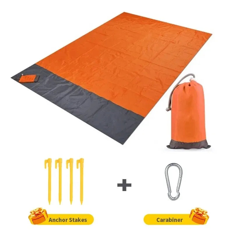 CoastComfort Sand-Free Beach Blanket | Lightwieght Foldable Picnic & Travel Mat