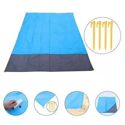 CoastComfort Sand-Free Beach Blanket | Lightwieght Foldable Picnic & Travel Mat