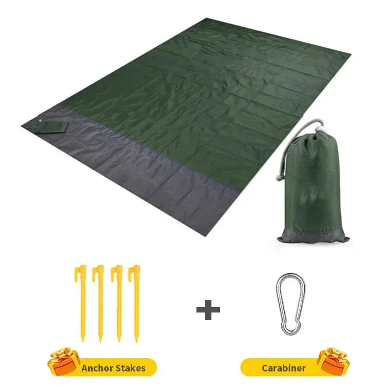 CoastComfort Sand-Free Beach Blanket | Lightwieght Foldable Picnic & Travel Mat