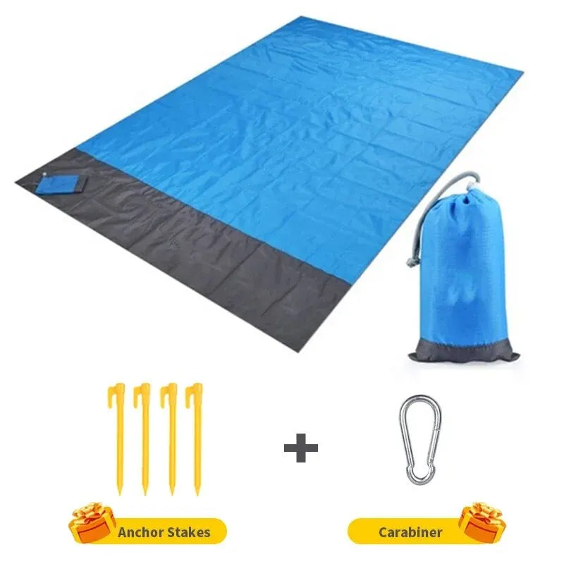 CoastComfort Sand-Free Beach Blanket | Lightwieght Foldable Picnic & Travel Mat