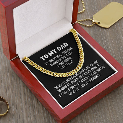 My Dad| My Hero - Cuban Link Chain