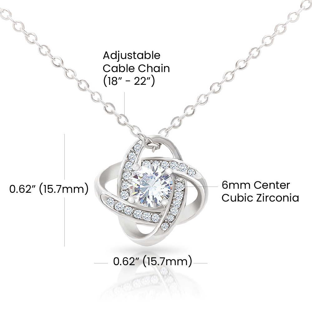My Soulmate| My Truest Friend - Love Knot Necklace