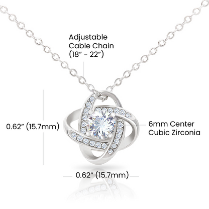 My Soulmate| My Truest Friend - Love Knot Necklace